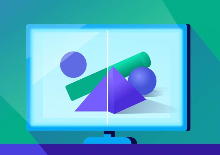 gambar objek 2d dan 3d